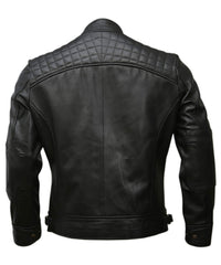 Men's Genuine Leather Biker Jacket - Choose from Timeless Black or Vintage Brown Distressed Lambskin Motorcycle Style