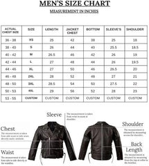 Brando-Inspired Men's Black Genuine Leather South Style Jacket