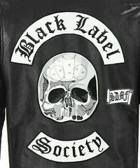 Black Label Society Men's Leather Motorcycle Jacket - Heavy-Duty Biker Apparel