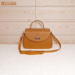 Genuine Leather Tophandle Ladies Handbag Crossbody