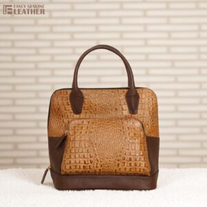 Luxurious Tophandle Crocodile-Embossed Leather Tote bag For Women