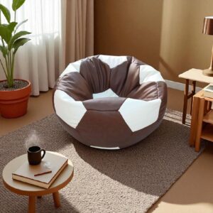 Bean Bag in Football shape Cover for Adults – Rustic Vintage Decor, Toss Game, Man Cave or Kids Room Gift Fully Customisation available