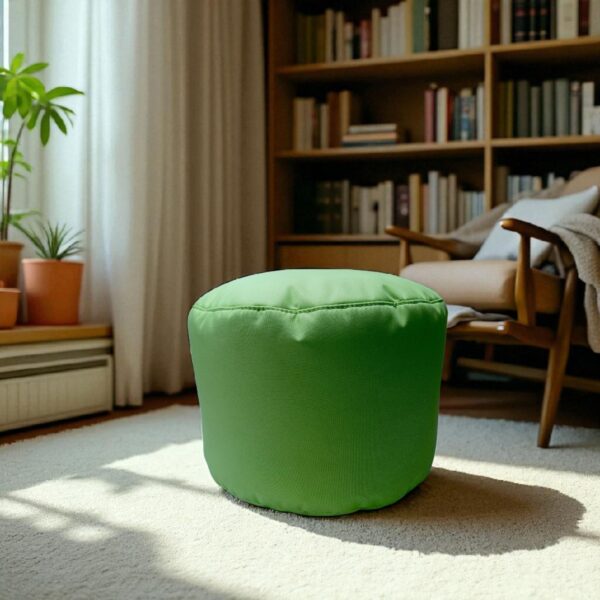 Ottoman pouf foot stool cover in premium parachute luxurious footrest, decor accent furniture - Image 2