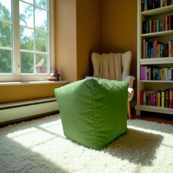 Ottoman pouf foot stool cover in premium parachute luxurious footrest, decor accent furniture - Image 3