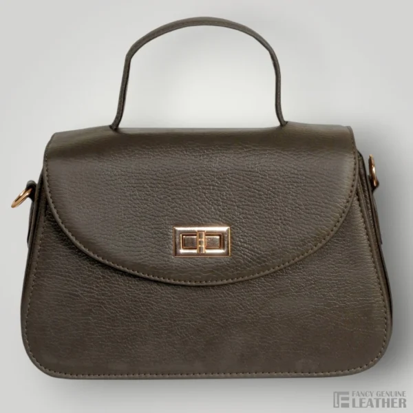 Stylish Genuine Leather Ladies Handbag With Elegant
