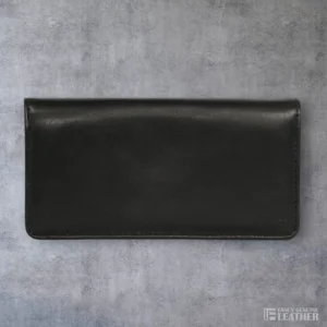 Classic Black Leather Ladies’ Clutch – Timeless Elegance