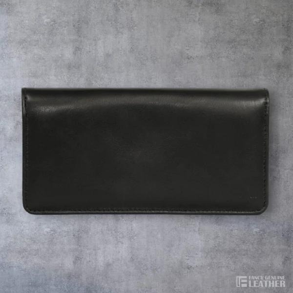 Classic Black Leather Ladies' Clutch – Timeless Elegance