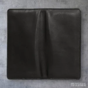 Classic Black Leather Ladies’ Clutch – Timeless Elegance