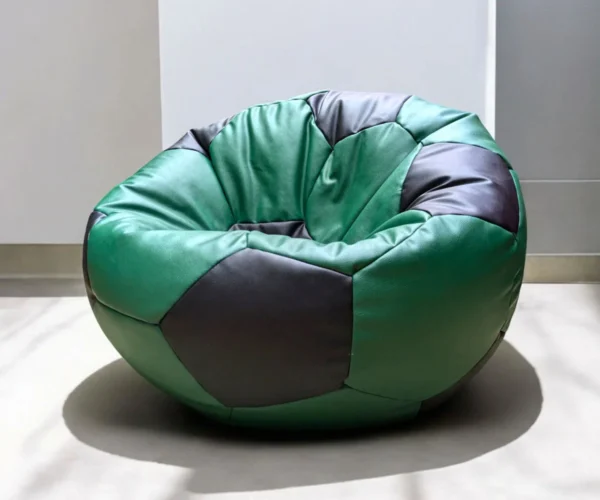 BEANS BAG FOOTBALL SHAPE IN SYNTHETIC LEATHER (MEDIUM SIZE)