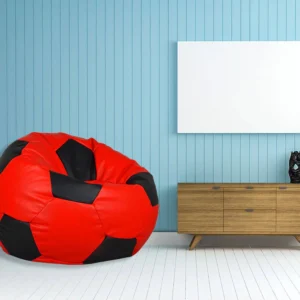 Foot Ball Style Comfortable Leather Bean Bag Sofa