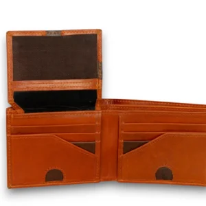 Premium Tan Brown Genuine Leather Gents Wallet
