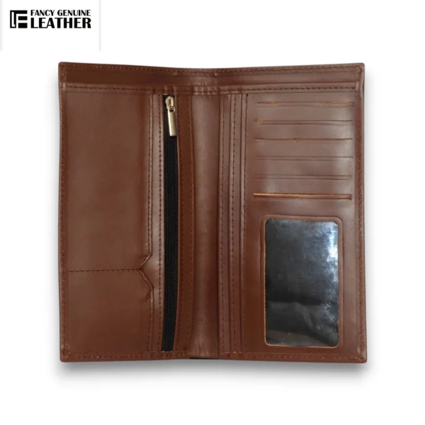 Classic Brown Leather Wallet – Timeless & Elegant - Image 3