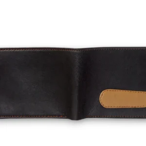 Men’s Black & Brown Leather Wallet – Classic Bifold Design