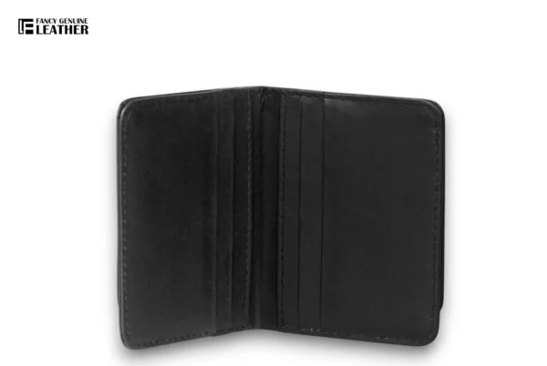 Sleek Black Genuine Leather Gents Wallet – Smart & Stylish - Image 2