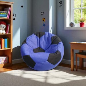 Multi-Color Football Soccer Bean Bag for Kids – Parachute Fabric, Fully Personalized, Free Shipping in Karachi