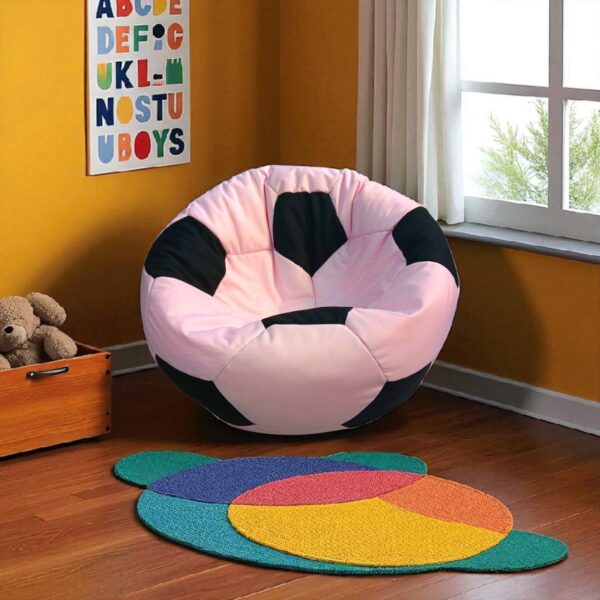 Multi-Color Football Soccer Bean Bag for Kids – Parachute Fabric, Fully Personalized, Free Shipping in Karachi - Image 4