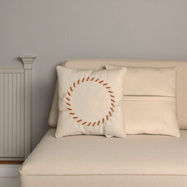 Genuine Leather 2 set Pillow Cushion 16x16 | Handcrafted Decorative Cushion | Insert Not Included | Designed by Fancy Genuine Leather - Image 4