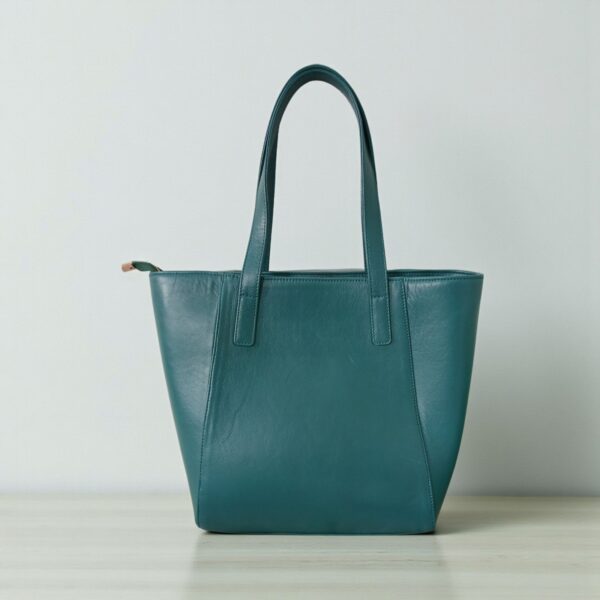 Genuine Leather Tote Bag for Women – Spacious Handbag with Multi Pockets | 6 Colors - Image 4