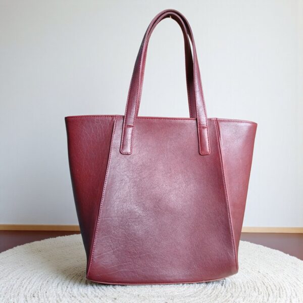 Genuine Leather Tote Bag for Women – Spacious Handbag with Multi Pockets | 6 Colors - Image 6