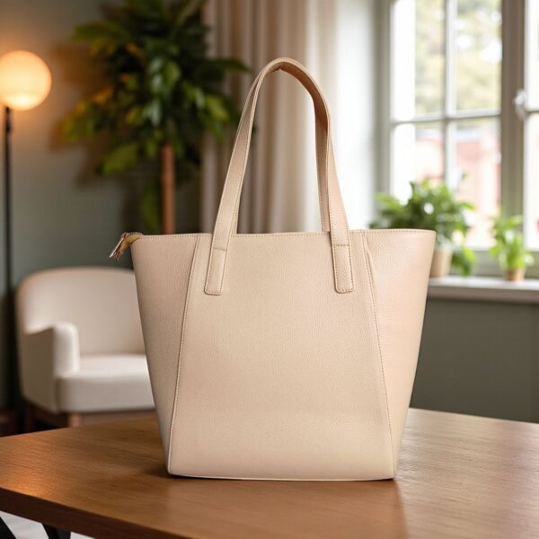 Genuine Leather Tote Bag for Women – Spacious Handbag with Multi Pockets | 6 Colors - Image 8