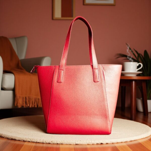 Genuine Leather Tote Bag for Women – Spacious Handbag with Multi Pockets | 6 Colors - Image 12