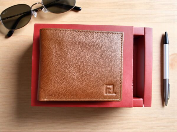 Men’s Genuine Leather Brown Wallet & Card Slots with photo pocket & Hidden Pockets Copy - Image 4