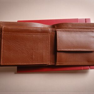Men’s Genuine Leather Brown Wallet & Card Slots with photo pocket & Hidden Pockets Copy