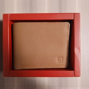 Men’s Genuine Leather Camel Brown & Card Slots Wallet with photo pocket & Hidden Pockets