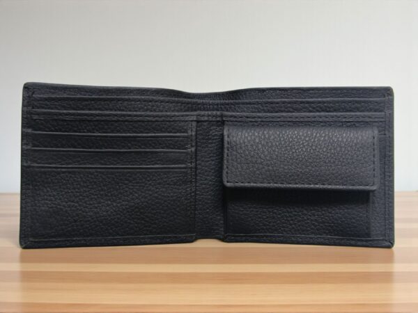 Men’s Genuine Leather Wallet with Coin Pocket, Card Slots & Hidden Pockets - Image 2